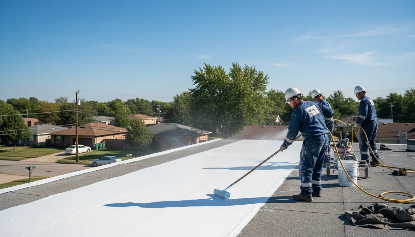 Commercial roof coating in Lynnville, IA near me